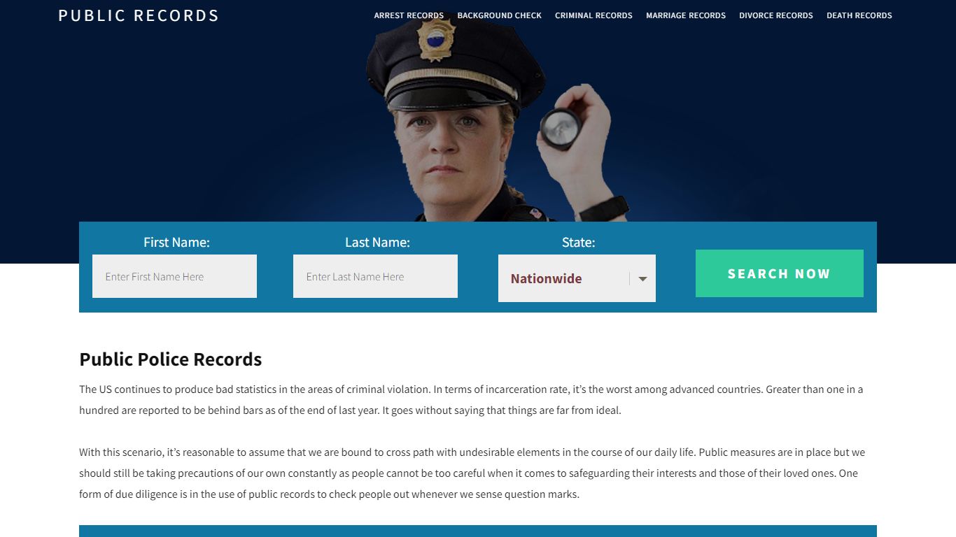 Public Police Records | Get Instant Reports On People